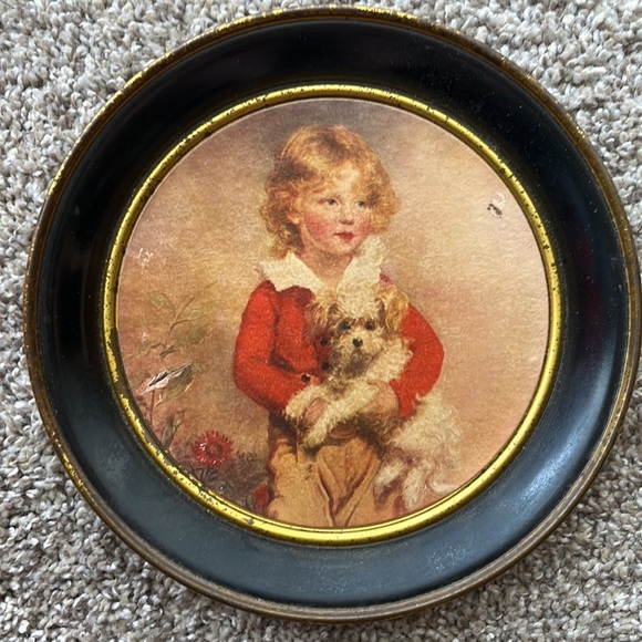 Set of 4 Vintage Tin Plates by Fabcraft - Picture 7 of 10